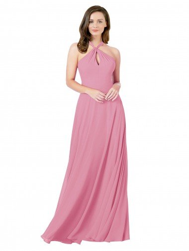 Chiffon Prom Dress with Keyhole Front Canada