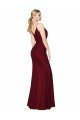 Floor Length High Neck Chiffon Prom Dress with Side Slit