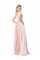 A-Line Off the Shoulder Sweetheart Satin Prom Dress