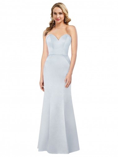 Old Hollywood-Inspired Strapless Satin Prom Dress Canada