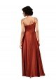 Sophisticated One Shoulder Silky Satin Prom Dress with Full Skirt