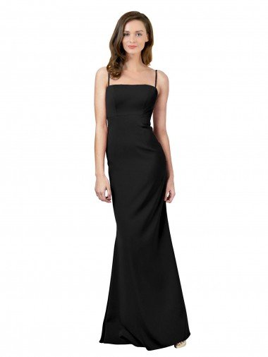 Fit and Flare Slim Crepe Prom Dress with Cutout Back Canada