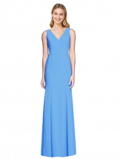 Flattering Trumpet Long Sleeveless Prom Dress with Open Back Canada