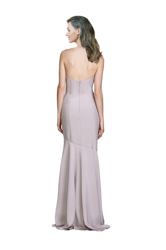 Crepe Mermaid Prom Dress with Low Back