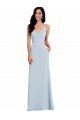 V Back Spaghetti Strap Maxi Prom Dress with Pockets