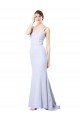 Sweetheart High Neck Sleeveless Crepe Prom Dress