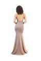 Fishtail Shape V-Neck Crepe Prom Dress with Slit