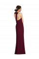 Tie Halter Open Back Trumpet Prom Dress