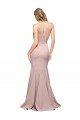 Long Sweetheart Crepe Prom Dress with High Neck Illusion Tulle Details