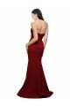 Long Full Length Sweetheart Slim Crepe Prom Dress with Strapless Bodice